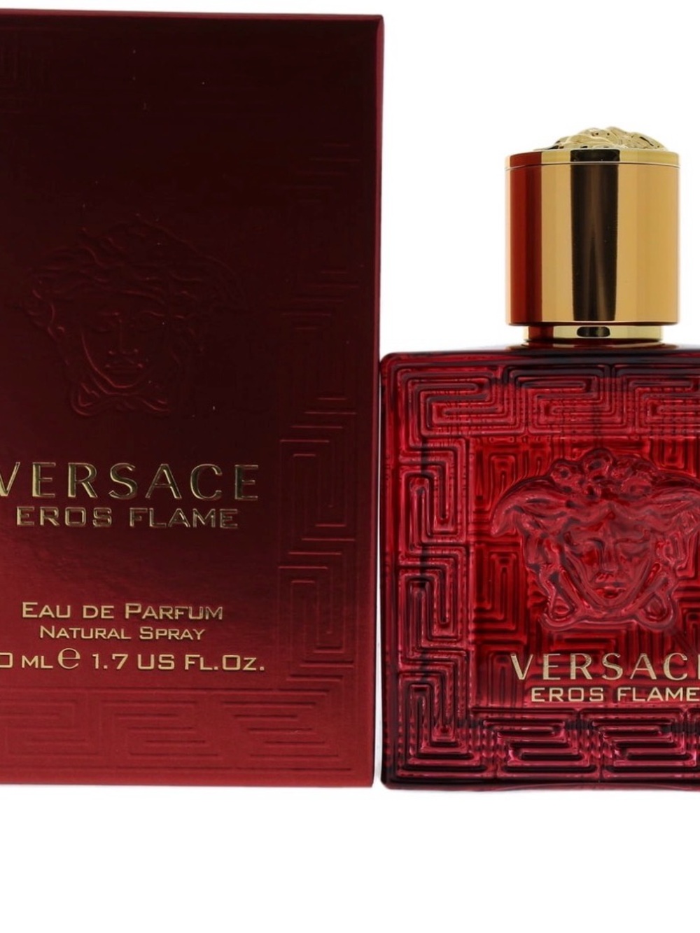 Versace Red & Gold Eros Flame Perfume Bottle
